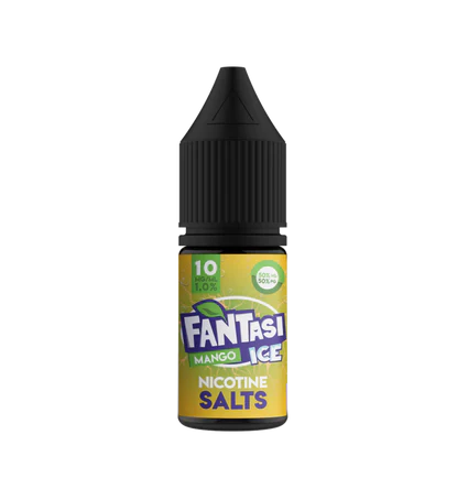 Pack of 10 FANTASI ICE NIC SALT 10mg & 20mg 50VG/50PG E-Liquids Vape Juice