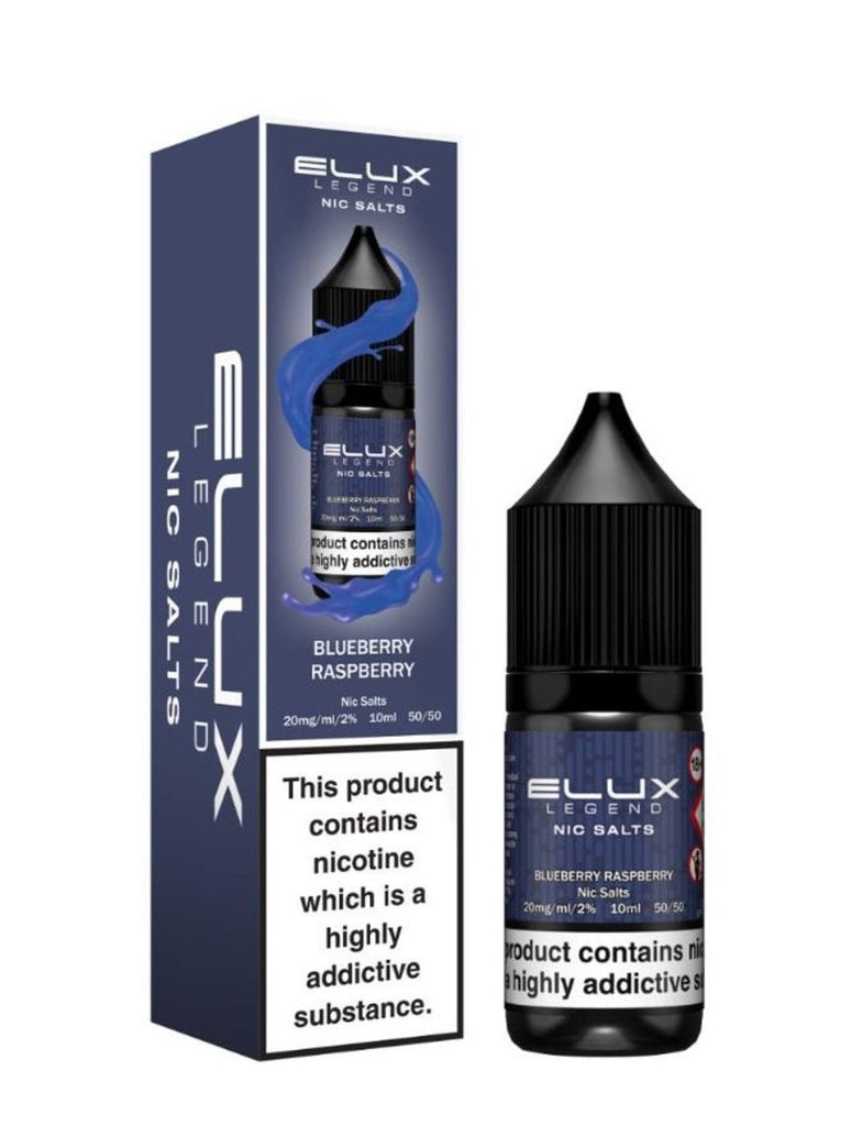 Pack of 10 PCS: Elux Nic Salt 10ml E Liquid Vape Juice- Elux Salts 50VG/50PG with 10 mg & 20 mg. TPD UK