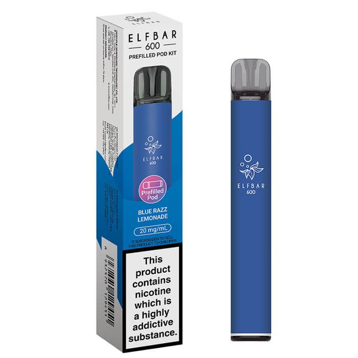 ELFBAR 600 Prefilled Pod Vape Kit – 500mAh Battery | USB-C Charging | Inhale Activated | Compatible with Elfa & Elfa Pro Pods
