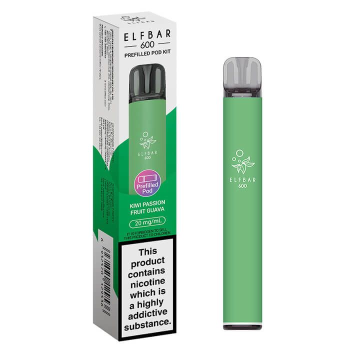 ELFBAR 600 Prefilled Pod Vape Kit – 500mAh Battery | USB-C Charging | Inhale Activated | Compatible with Elfa & Elfa Pro Pods
