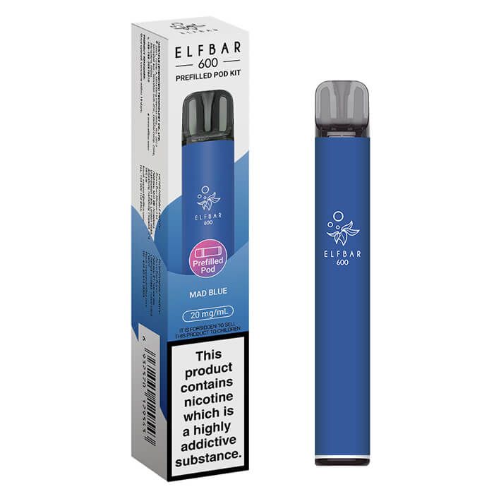 ELFBAR 600 Prefilled Pod Vape Kit – 500mAh Battery | USB-C Charging | Inhale Activated | Compatible with Elfa & Elfa Pro Pods