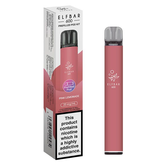 ELFBAR 600 Prefilled Pod Vape Kit – 500mAh Battery | USB-C Charging | Inhale Activated | Compatible with Elfa & Elfa Pro Pods
