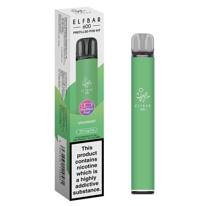 ELFBAR 600 Prefilled Pod Vape Kit – 500mAh Battery | USB-C Charging | Inhale Activated | Compatible with Elfa & Elfa Pro Pods