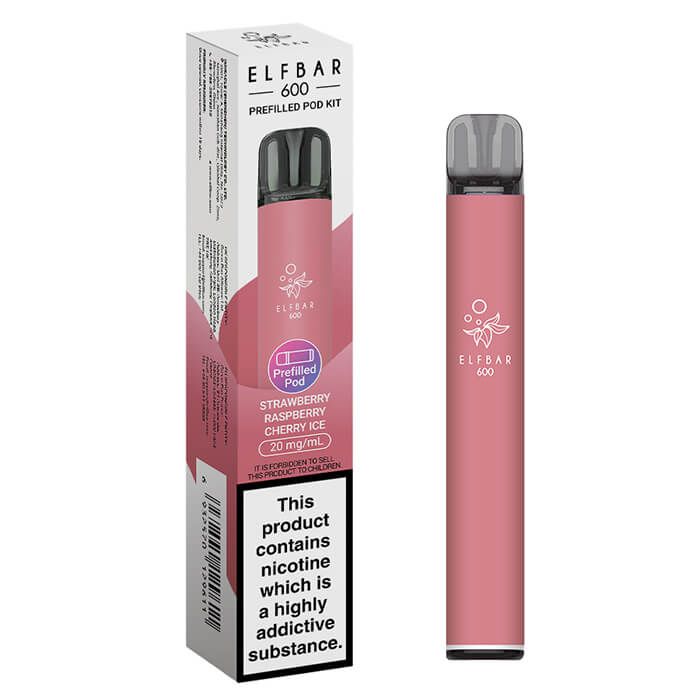 ELFBAR 600 Prefilled Pod Vape Kit – 500mAh Battery | USB-C Charging | Inhale Activated | Compatible with Elfa & Elfa Pro Pods