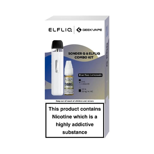 white blue razz lemonade geekvape sonder q pod kit elfliq bundle