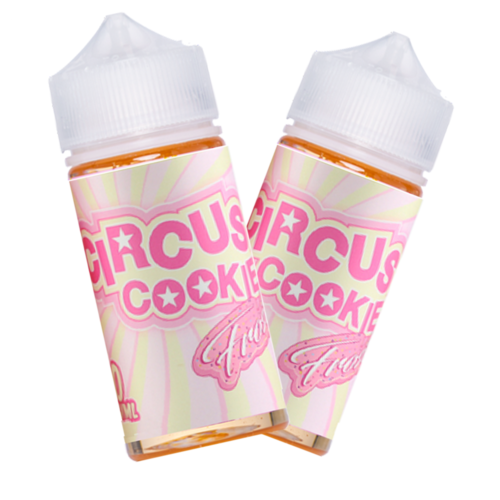CIRCUS COOKIE PUFFLABS Pinks Short fil 100ML 0MG E-Liquid USA Most Popular Vape