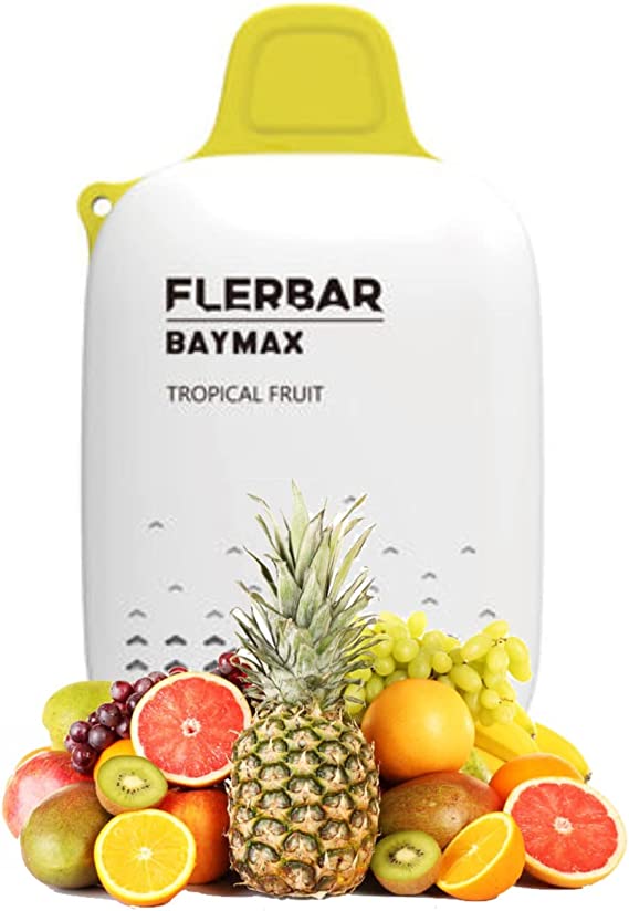 Pack of 5 FLERBAR BAYMAX 3500  PREFILLED -DEVICE 0MG nic Rechargeable Battery