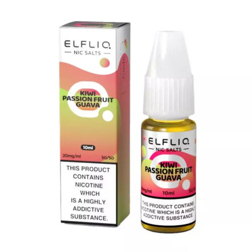 ELFLIQ by ELF BAR Nic Salt 10ml E Liquid 10mg | 20mg Vape Juice 50/50 VG/PG