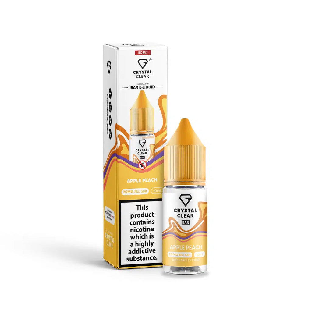 Crystal Clear Juice Bar Nic Salts  10ml – 10mg and 20mg  TPD UK