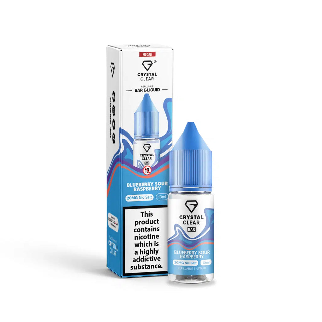 Crystal Clear Juice Bar Nic Salts  10ml – 10mg and 20mg  TPD UK