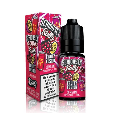 Seriously Salty Nic Salt 10ml PG VG Ratio is 50% VG / 50% PG