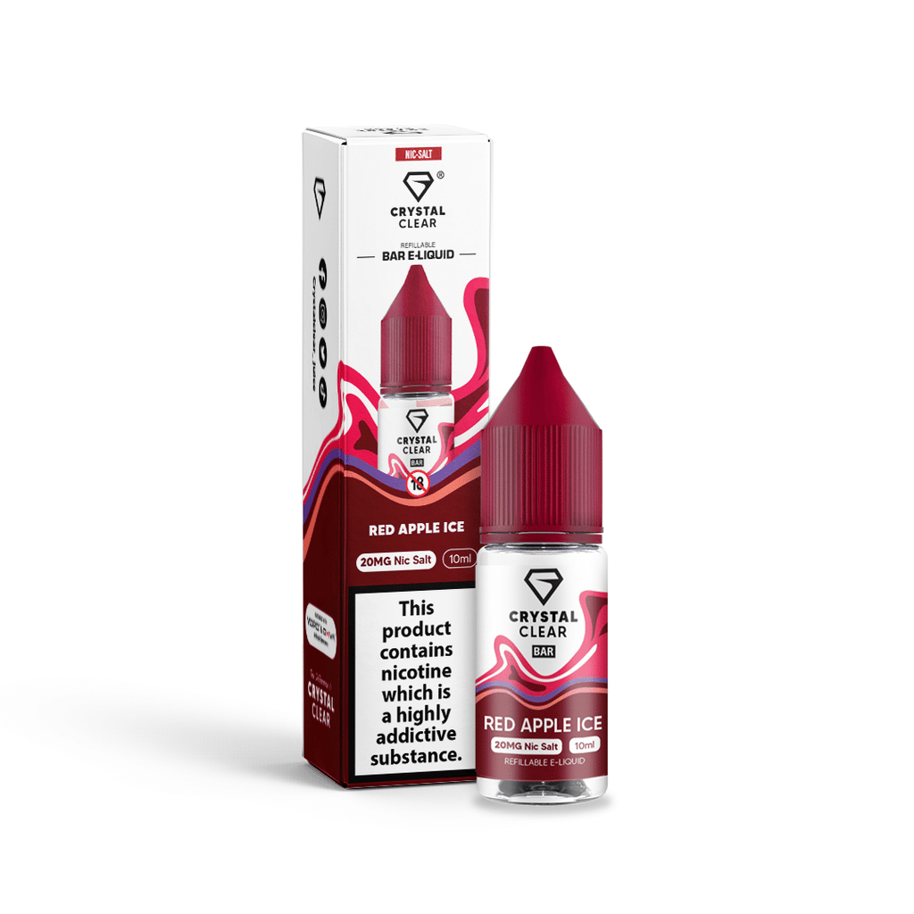 Crystal Clear Juice Bar Nic Salts  10ml – 10mg and 20mg  TPD UK