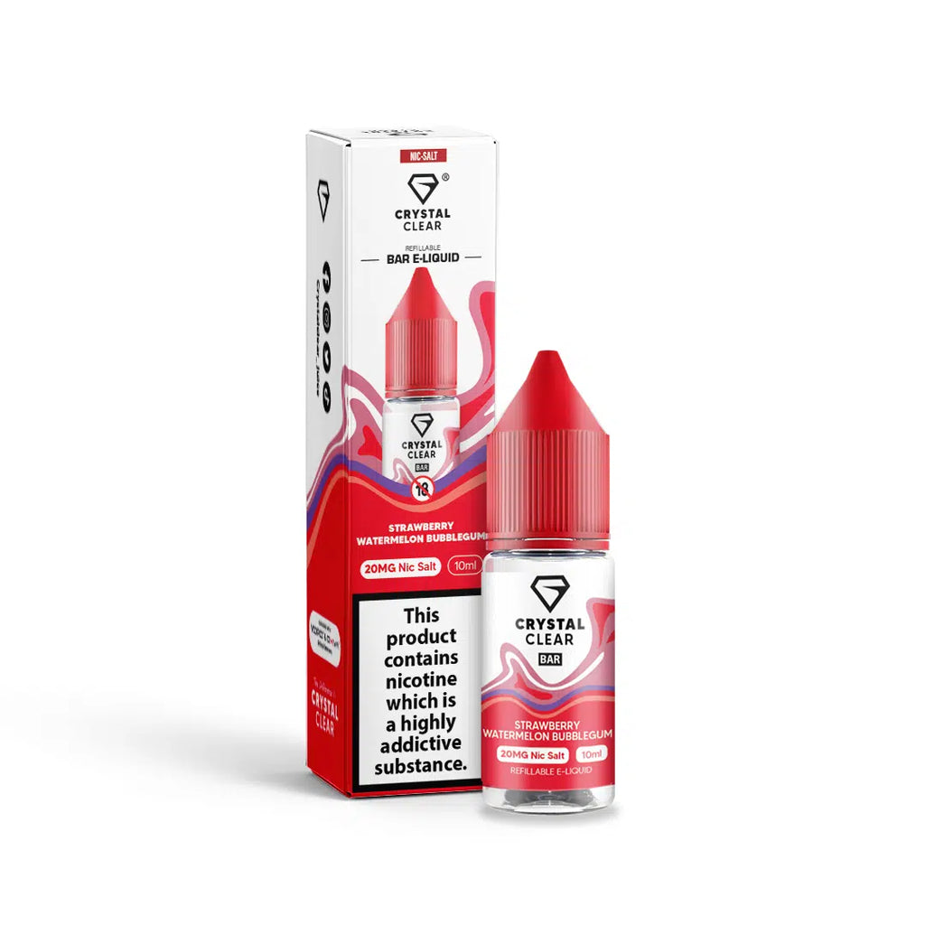 Crystal Clear Juice Bar Nic Salts  10ml – 10mg and 20mg  TPD UK