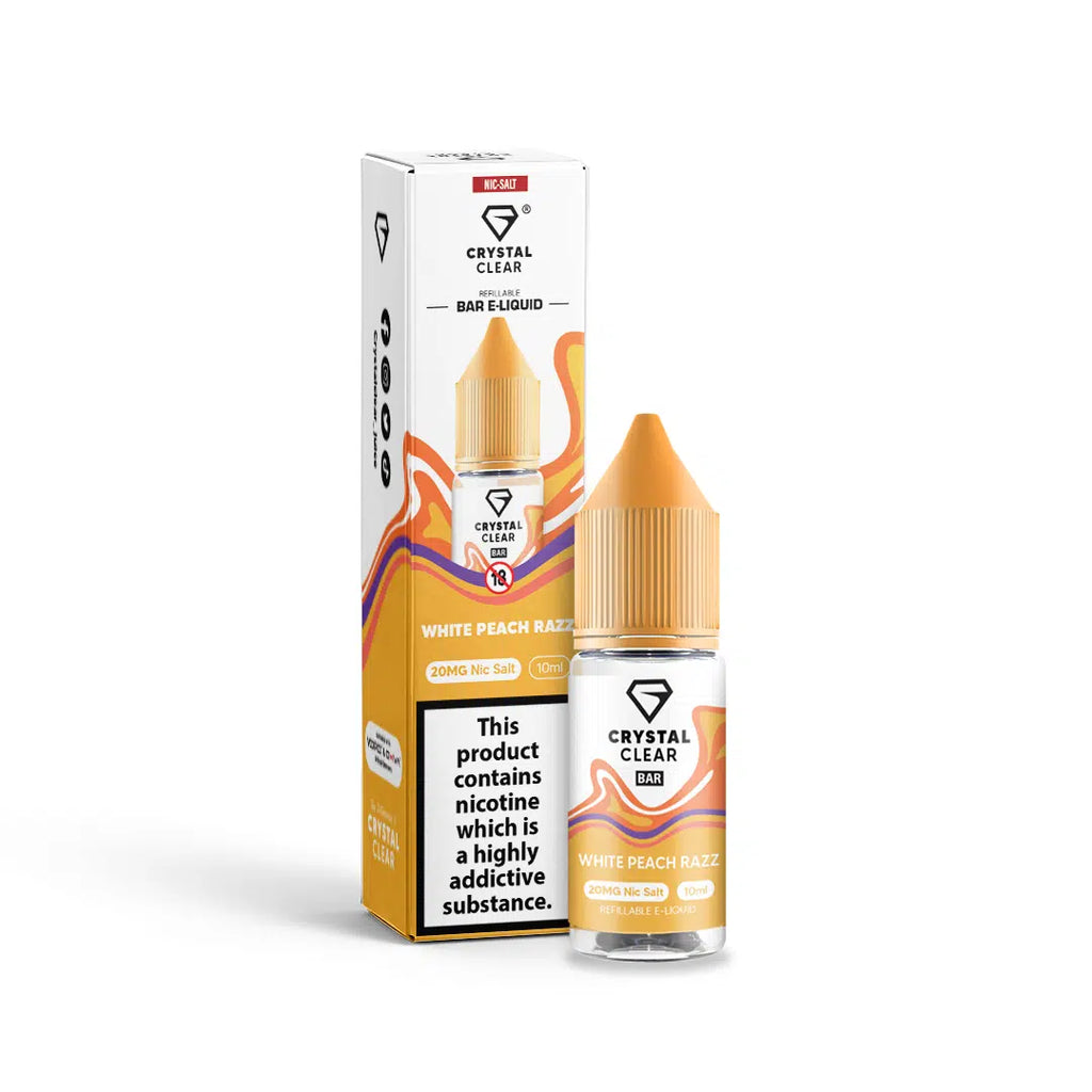 Crystal Clear Juice Bar Nic Salts  10ml – 10mg and 20mg  TPD UK