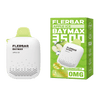 Pack of 5 FLERBAR BAYMAX 3500  PREFILLED -DEVICE 0MG nic Rechargeable Battery