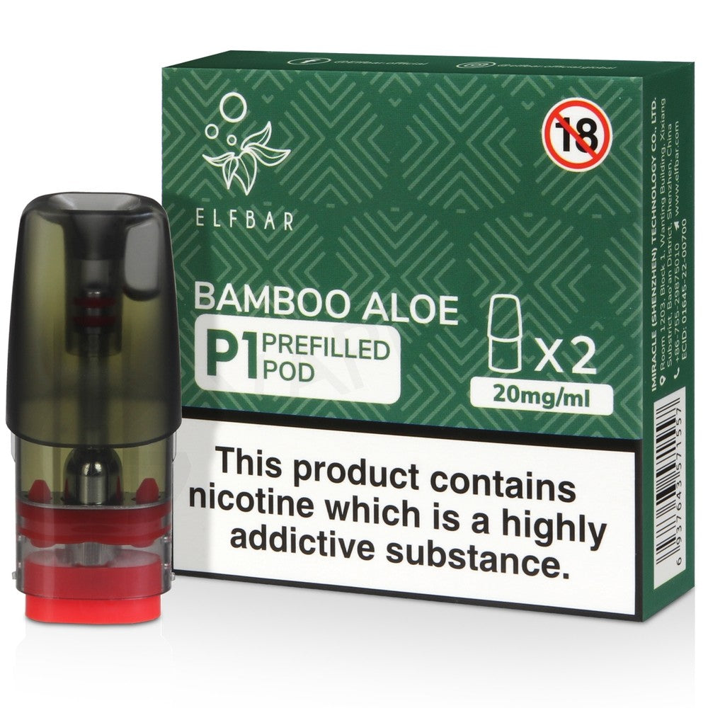 10 Pc- Box ELF BAR MATE P1 PREFILLED PODS FOR Elf Mate 500 Pod Kit