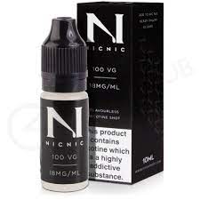 NIC-NIC-NICSHOT 100% VG / 0% PG Made In The UK