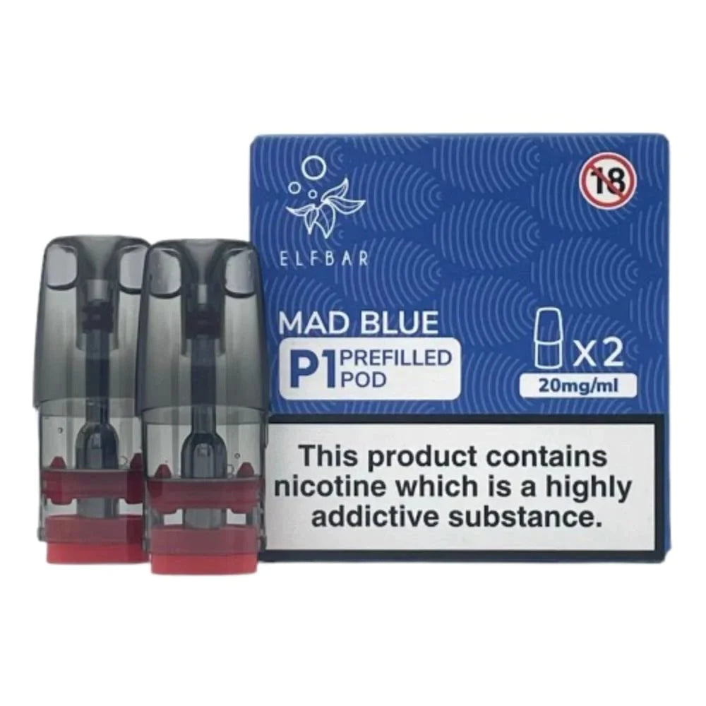 10 Pc- Box ELF BAR MATE P1 PREFILLED PODS FOR Elf Mate 500 Pod Kit