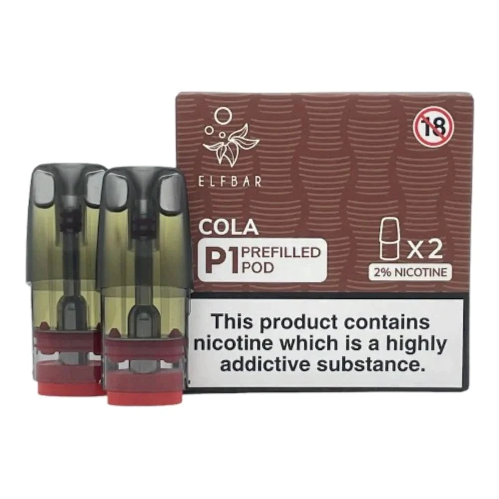 10 Pc- Box ELF BAR MATE P1 PREFILLED PODS FOR Elf Mate 500 Pod Kit