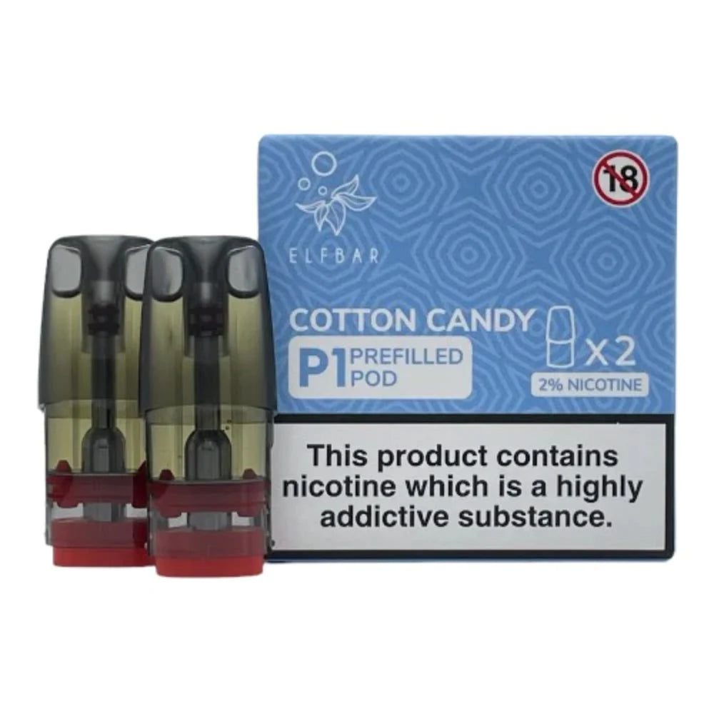 10 Pc- Box ELF BAR MATE P1 PREFILLED PODS FOR Elf Mate 500 Pod Kit