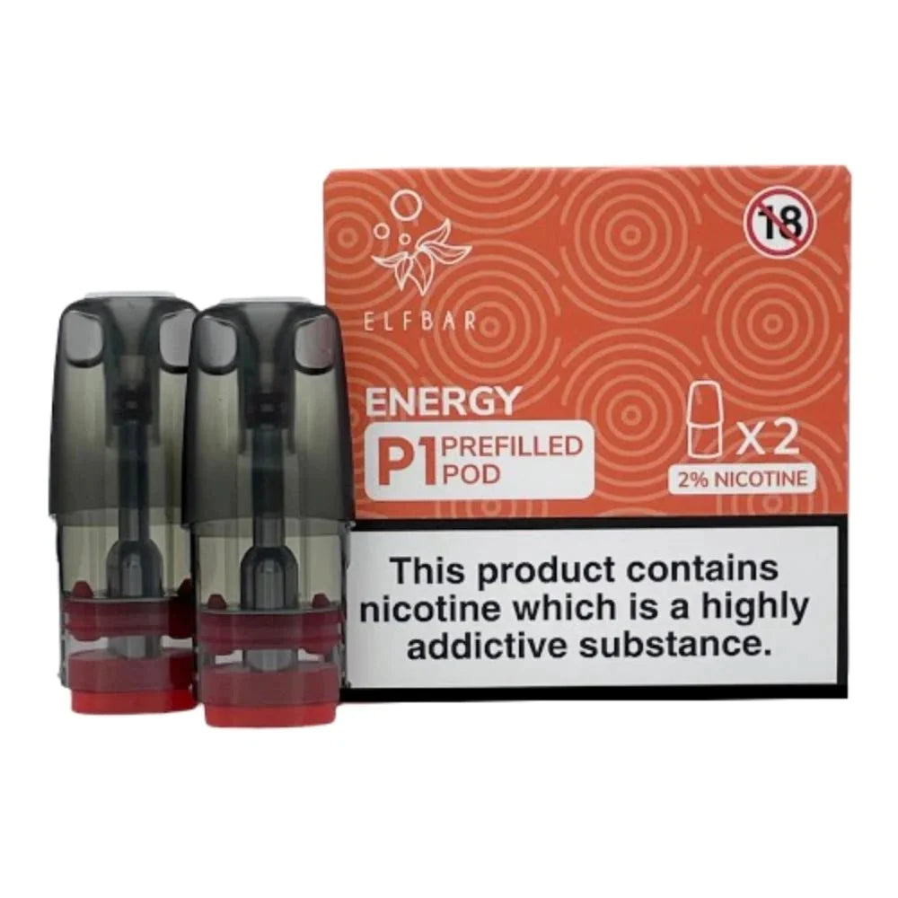 10 Pc- Box ELF BAR MATE P1 PREFILLED PODS FOR Elf Mate 500 Pod Kit