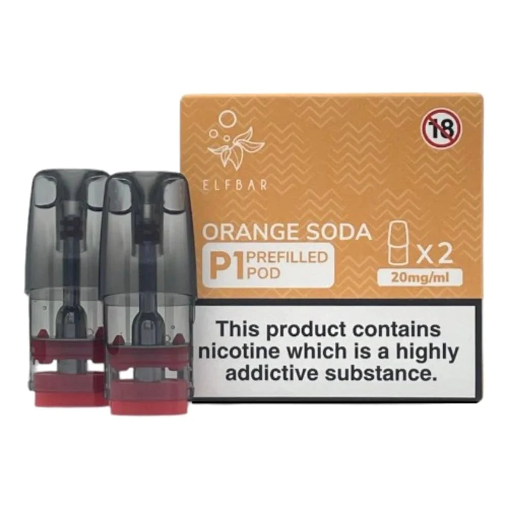10 Pc- Box ELF BAR MATE P1 PREFILLED PODS FOR Elf Mate 500 Pod Kit