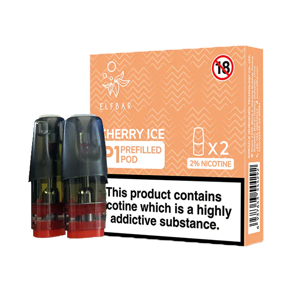 10 Pc- Box ELF BAR MATE P1 PREFILLED PODS FOR Elf Mate 500 Pod Kit