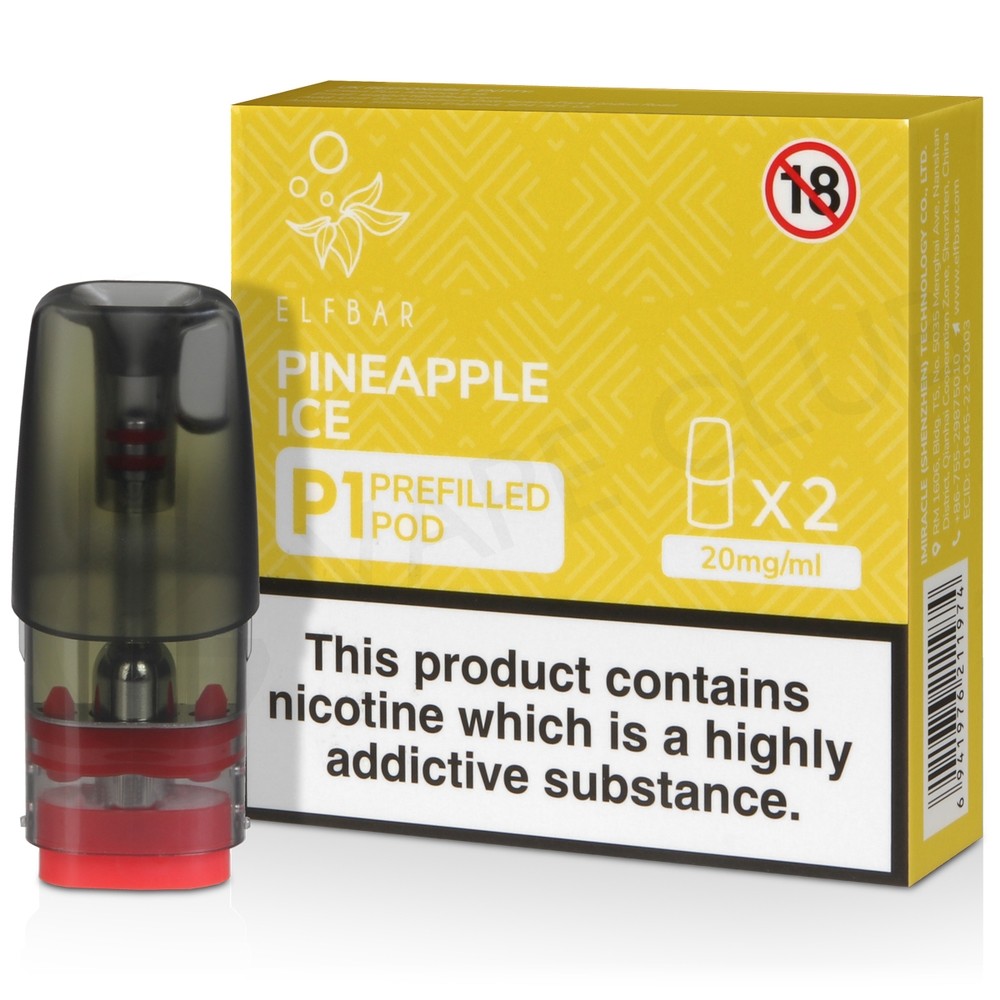 10 Pc- Box ELF BAR MATE P1 PREFILLED PODS FOR Elf Mate 500 Pod Kit