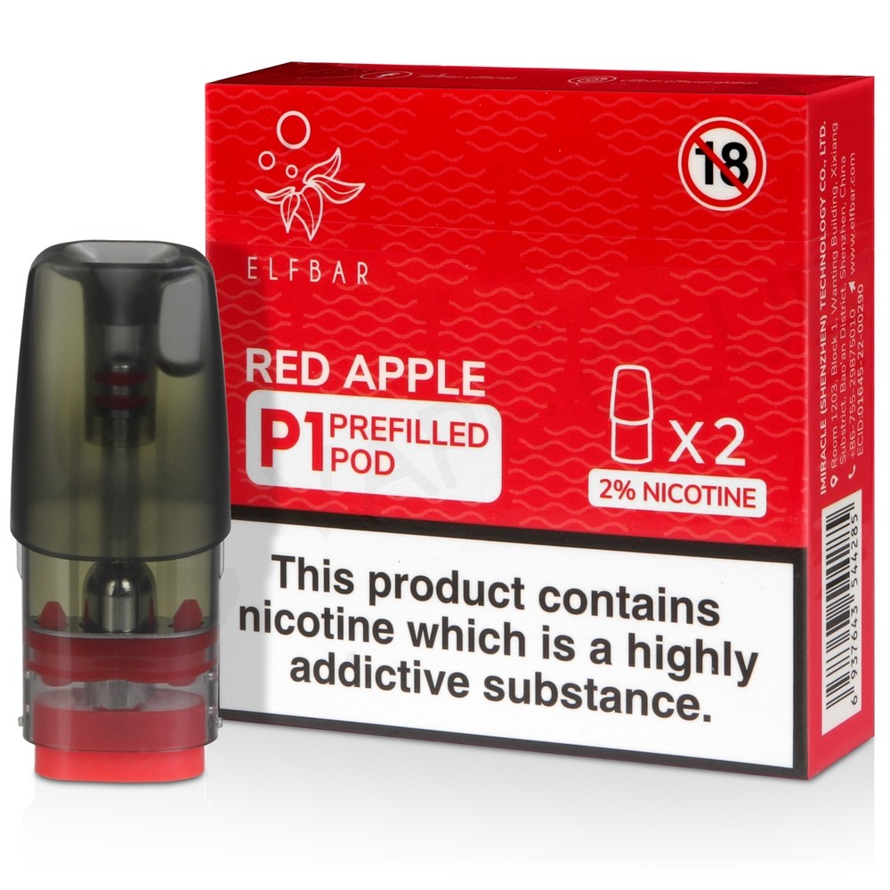 10 Pc- Box ELF BAR MATE P1 PREFILLED PODS FOR Elf Mate 500 Pod Kit