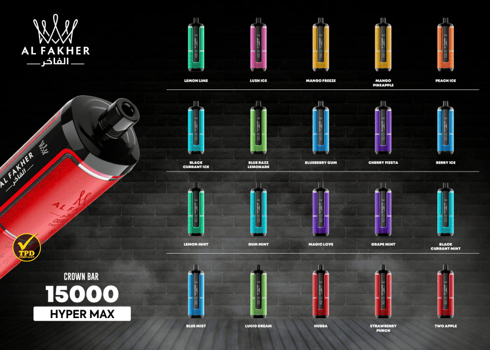 Al Fakher 15000 15k Hypermax Vape Pod Kit 2ML TANK X 10ML- 20MG Puff C Dreamlandvape Al Fakher 15000 15k Hypermax Vape Pod Kit 2ML TANK X 10ML- 20MG Puff C Dreamlandvape