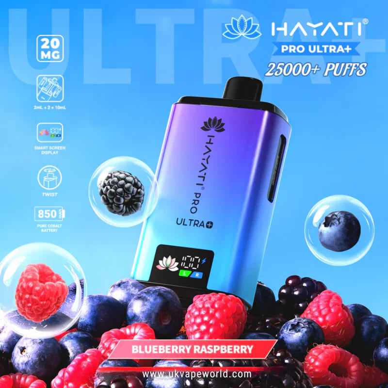Hayati Pro Ultra Plus 25K Bar Twist Pod Kit – 25,000 Puffs | 20mg Nic Salt | Dual Prefilled Pods | Rechargeable Vape Device