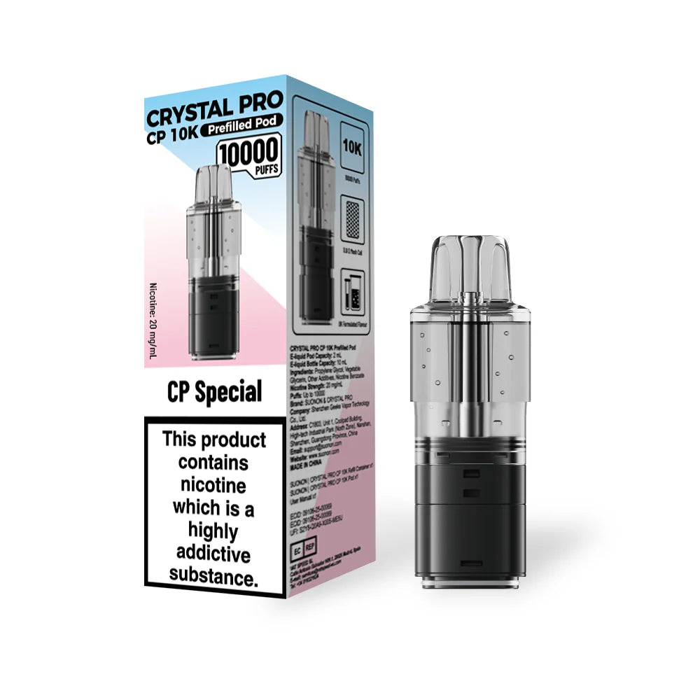 Crystal Pro CP 10K Prefilled Replaceable Pods 20mg – Pack of 5 (Box Offer)
