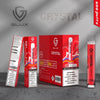 Crystal Bar Disposable 600 Puffs by GLUX Mesh Coil Best Flavours MHRA Approved