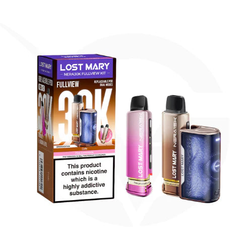 Lost Mary Nera 30K Vape Kit – 30,000 Puffs Dual Flavor Prefilled Pods 20mg Nic Salt Refillable System