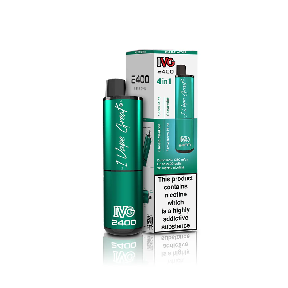 IVG 2400 Prefilled Pod Kit 4 in 1 Vape Pen 2400 Puffs E-cig 20mg Nic S Dreamlandvape IVG 2400 Prefilled Pod Kit 4 in 1 Vape Pen 2400 Puffs E-cig 20mg Nic S Dreamlandvape