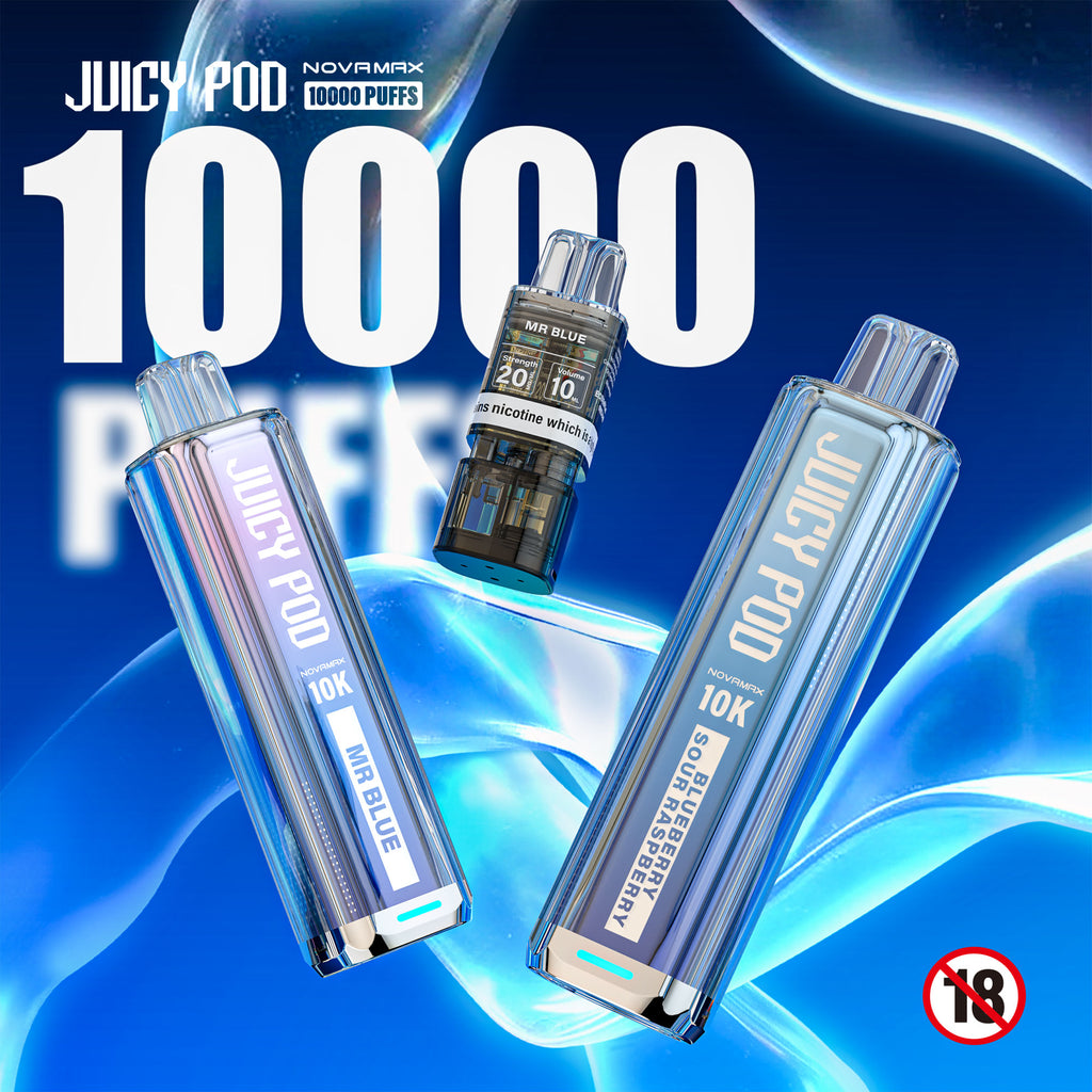 Juicy Pod Novomax 10K Prefilled Pod Kit – 10,000 Puffs | 20mg Nic Salt
