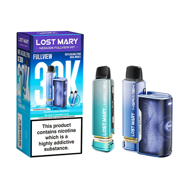 Lost Mary Nera 30K Vape Kit – 30,000 Puffs Dual Flavor Prefilled Pods 20mg Nic Salt Refillable System