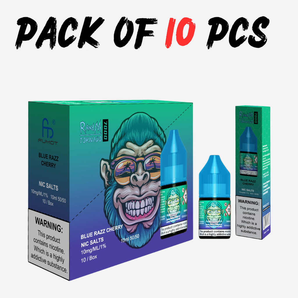 PACK OF 10 PCS: R and M 7000 Nic Salt 10mg/20mg 10 ml TPD UK