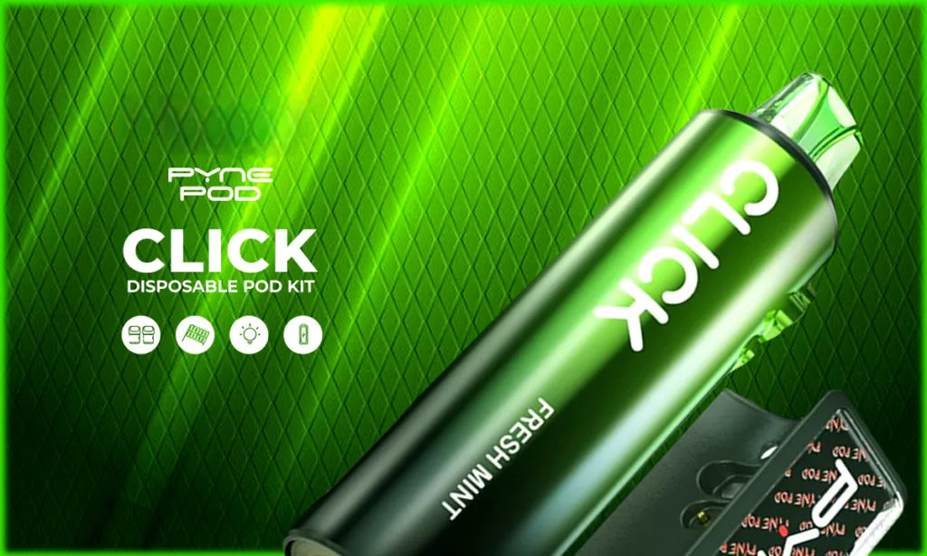 Pyne Pod Click Replacement Refill Container – 8500 Puffs | 20mg Nic Salt | For Click 50K & 10K Kits