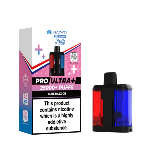 Hayati Pro Ultra Plus 25K Replacement Pods – Pack of 5 | 25,000 Puffs Per Pod | 20mg Nic Salt | Mesh Coil | MTL Vape Refill