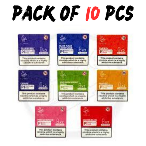 10 Pc- Box ELF BAR MATE P1 PREFILLED PODS FOR Elf Mate 500 Pod Kit