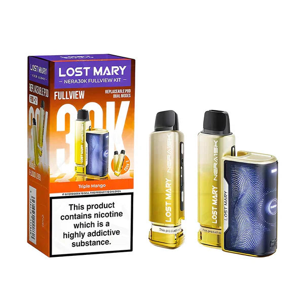 Lost Mary Nera 30K Vape Kit – 30,000 Puffs Dual Flavor Prefilled Pods 20mg Nic Salt Refillable System