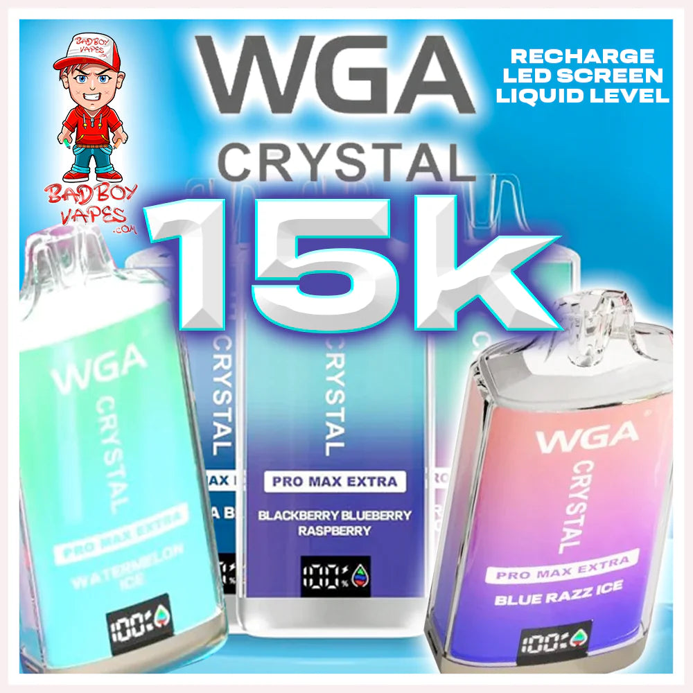 WGA Crystal Pro Max Extra 15000 Puffs Prefilled Vape POD KIT 2ml 20mg Dreamlandvape WGA Crystal Pro Max Extra 15000 Puffs Prefilled Vape POD KIT 2ml 20mg Dreamlandvape
