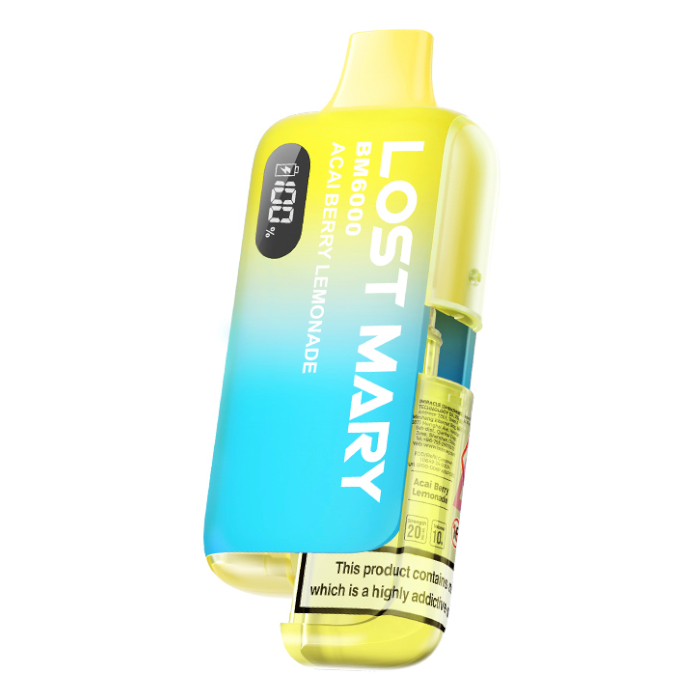 Lost Mary BM6000 Prefilled Pod Kit – 10ml | 650mAh Rechargeable | USB-C | TPD BOX OF 5PC
