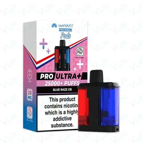 Hayati Pro Ultra Plus 25K Replacement Pods – Pack of 5 | 25,000 Puffs Per Pod | 20mg Nic Salt | Mesh Coil | MTL Vape Refill