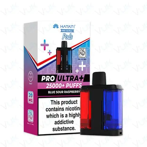 Hayati Pro Ultra Plus 25K Replacement Pods – Pack of 5 | 25,000 Puffs Per Pod | 20mg Nic Salt | Mesh Coil | MTL Vape Refill