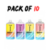 Pack of 10 The Crystal Pro Max + 10 k Disposable Vape Pod 2ml 20mg