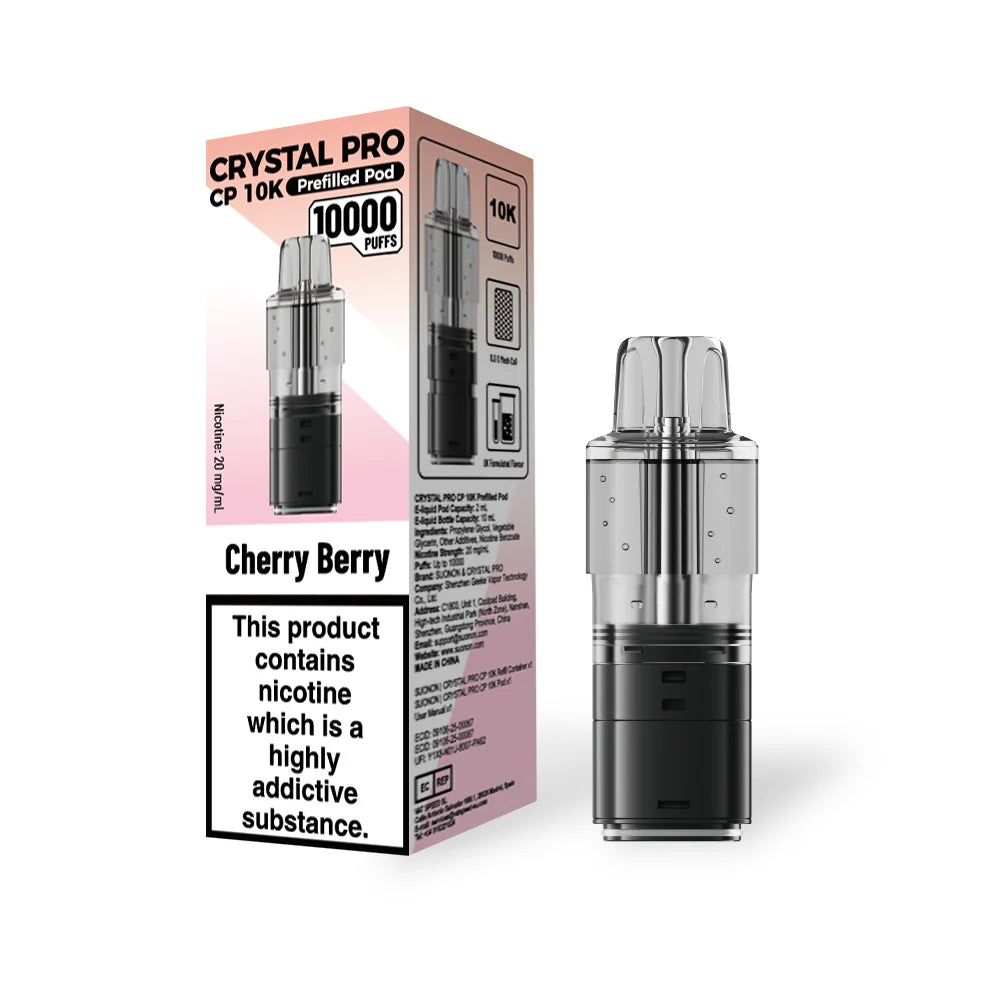 Crystal Pro CP 10K Prefilled Replaceable Pods 20mg – Pack of 5 (Box Offer)