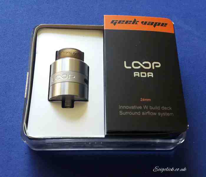 Geekvape Loop RDA Dripping and Squonking with Innovative Design and Dual coil