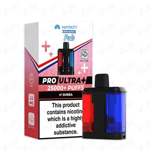 Hayati Pro Ultra Plus 25K Replacement Pods – Pack of 5 | 25,000 Puffs Per Pod | 20mg Nic Salt | Mesh Coil | MTL Vape Refill